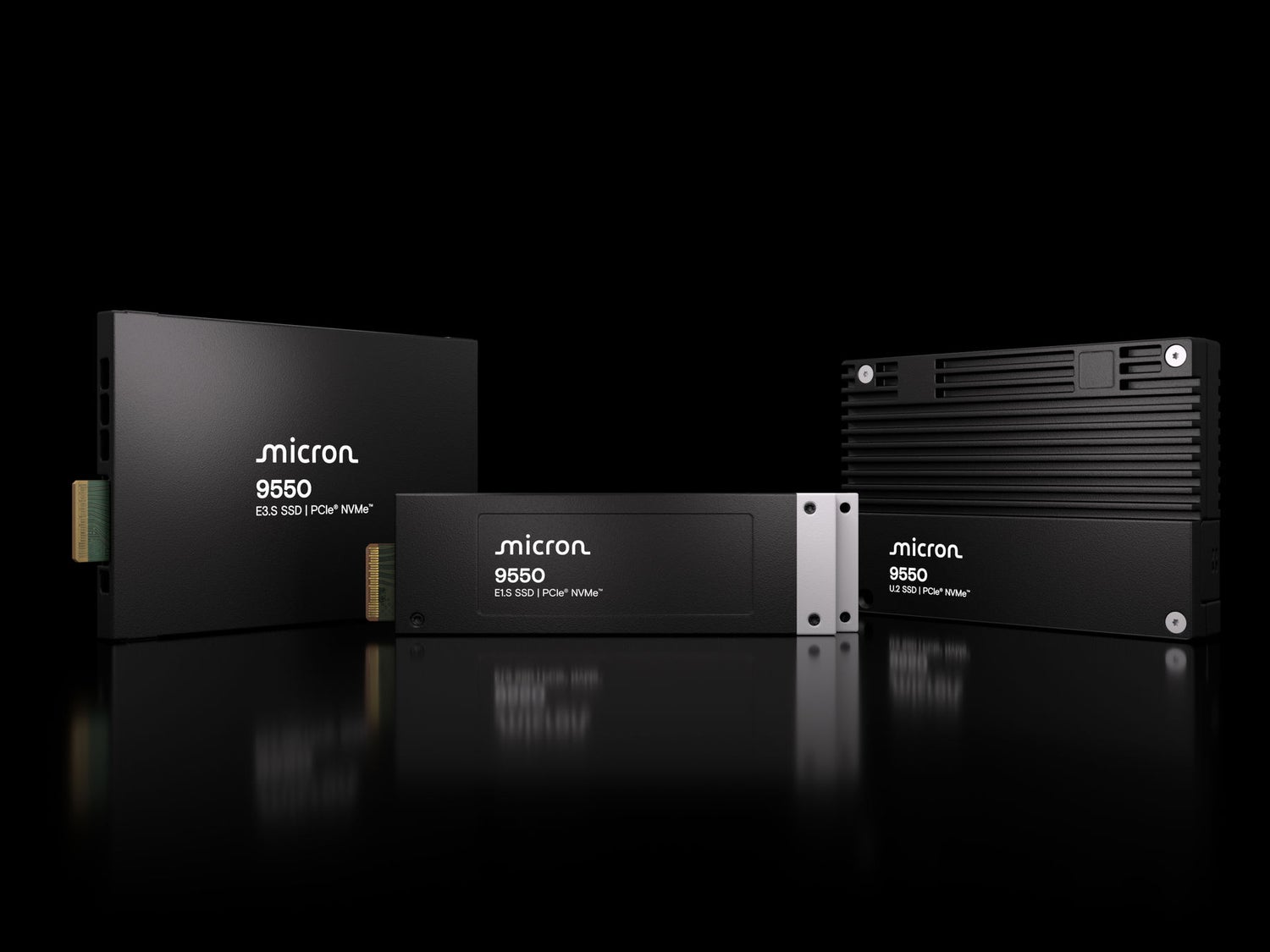 Micron 9550 NVME SSD family of products